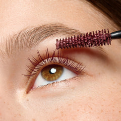 essence Lash Princess Burgundy swatch reveals rich burgundy color payoff