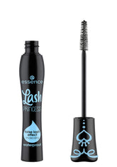 essence Lash Princess waterproof mascara bottle showing waterproof formula for all-day wear