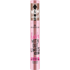 essence Lash Without Limits elastomer wand demonstrating precise application.