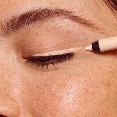 essence Stay & Play Gel Eyeliner swatch on hand shows rich pigment and blur-resistant finish.