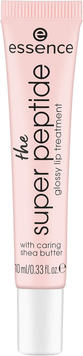 essence Super Peptide Glossy Lip Treatment tube application for precise on-the-go gloss