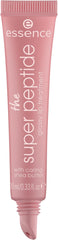 Essence The Super Peptide Glossy Lip Treatment tube close-up for hydration.