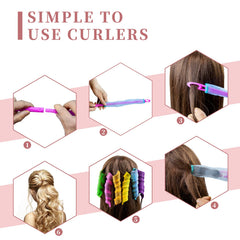 Essenergi no-heat curlers offer simple, time-saving styling on damp hair.