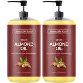 Essentially KateS Aceite de Almendra Dulce: dos botellas, ideal para piel y cabello.