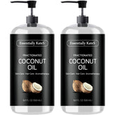 Essentially KateS aceite de coco fraccionado, botella frontal, aroma neutro para piel y cabello.