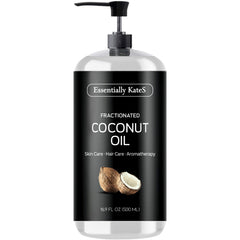 Essentially KateS Aceite de Coco Fraccionado - Bote claro: hidratación suave para la piel.