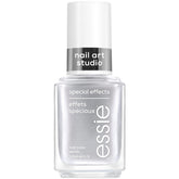 essie Cosmic Chrome bottle shows a bold silver chrome finish for at-home manis