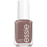 Frasco de essie Crochet Away mostrando tono gris-marrón crema, ideal para un look sofisticado.