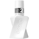 Essie Gel Couture top coat bottle showing gel-like shine without UV lamp.