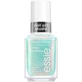 essie Mystic Marine turquoise pearl chrome finish adds dimension to at-home manicures