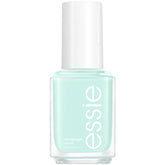 essie Seas The Day mint polish bottle bathed in sunlight for beach-ready color