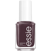 Esmalte essie Smokin Hot gris con acabado brillante para look de salón en casa.