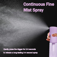 Esskam 1oz travel spray bottle in purple, TSA-friendly for on-the-go use.
