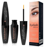 EssyNaturals Advanced Concentrado para Pestañas, botella visible, favorece pestañas más largas y densas.