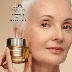 Estée Lauder cream texture close-up highlighting rich silky blend for quick absorption