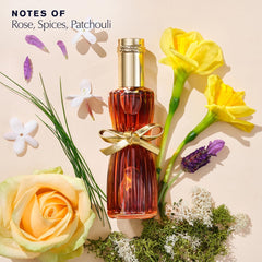 Estee Lauder Youth-Dew bottle highlights warm spices for evenings.