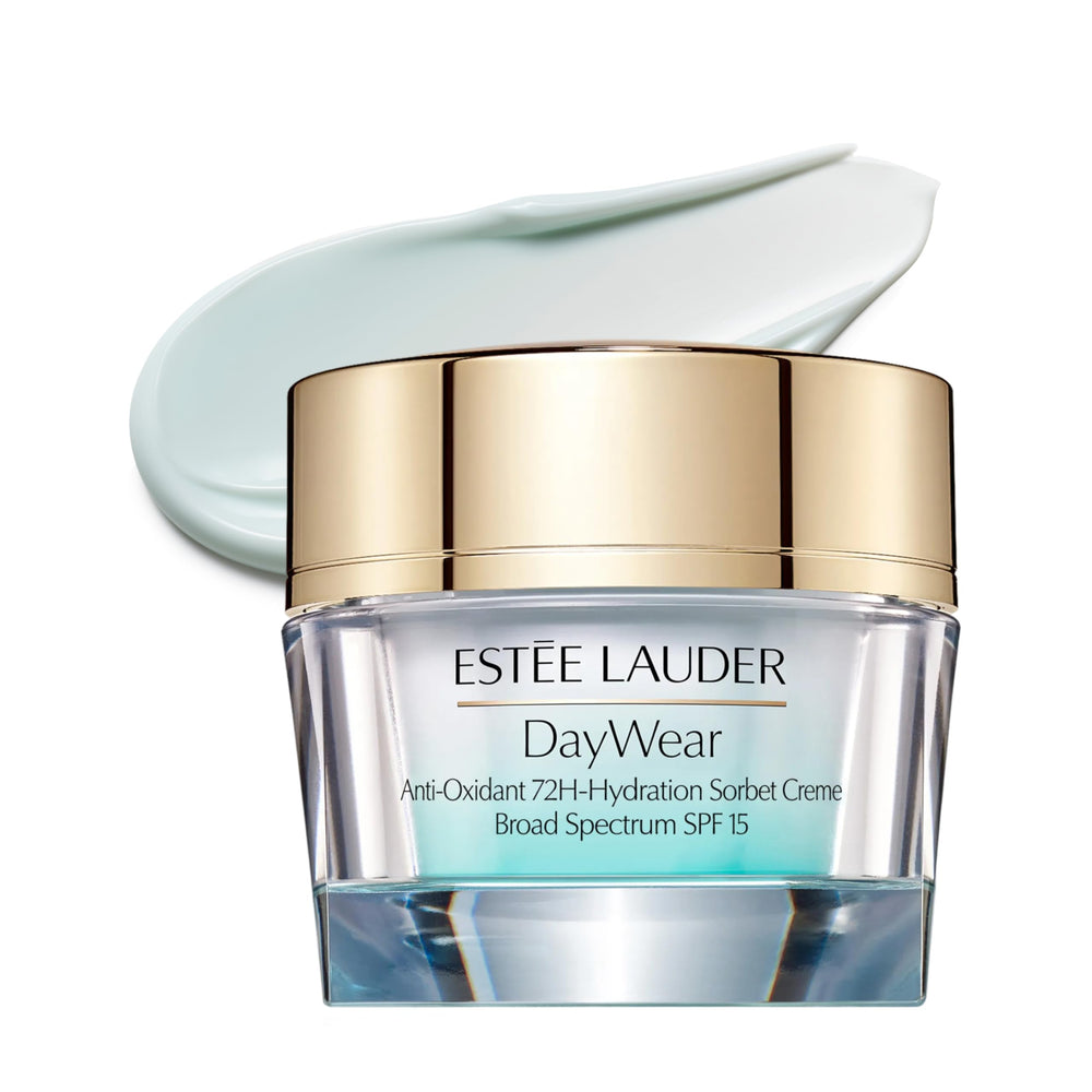Estee Lauder DayWear Sorbet Cream SPF15 jar close-up showing oil-free texture
