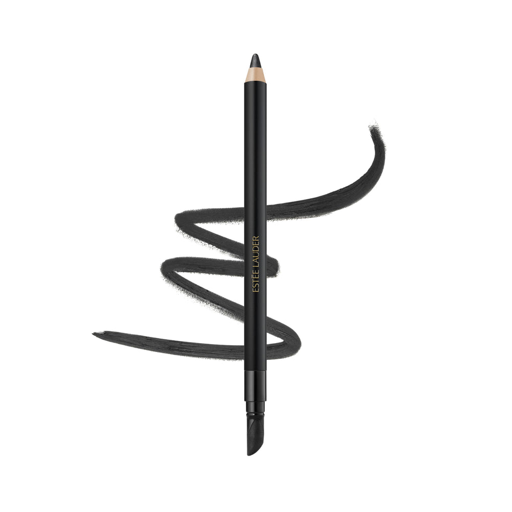 Estée Lauder Double Wear eyeliner pencil in Onyx for precise, long-lasting color.