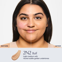 Estée Lauder Double Wear 2N2 Buff shade swatch for true-to-skin match.
