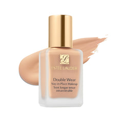 Estée Lauder Double Wear porcelain bottle showcases long-wear, oil-free matte finish.