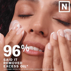After-use view showing minimized pores and balanced shine.