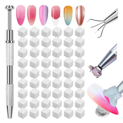 Esuohym nail sponges in ombre gradient with grabbing pen for precise, clean application.