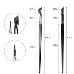 Etercycle wood-handle brush: ergonomic grip for comfortable makeup.