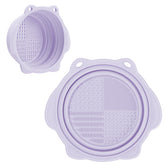 Etercycle foldable bowl showing compact design for easy storage during makeup routines.