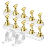 Etercycle gold nail stand base offers stable practice surface for precise nail art