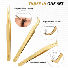 Etercycle 90-degree volume tweezer for efficient fan shaping