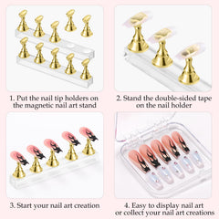 Etercycle nail exercisers tray helps organize practice tips and patterns