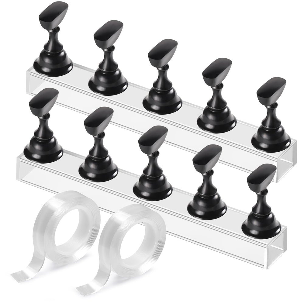 Etercycle nail stand base with magnets keeps practice nails steady