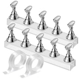 Etercycle Nail Stand magnetic base keeps nails secure during practice sessions.