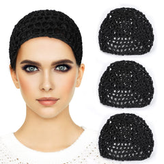 Etercycle tres redes crochet para cabello, ideales para uso diario.