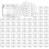 Eternal Moment 2oz clear jar with white lid wide mouth for easy filling
