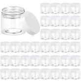 Eternal Moment 36-pack 6oz jar with clear lids, ideal for organized cosmetics.