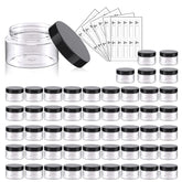 Eternal Moment 50 pack 1oz clear jars with lids for samples.