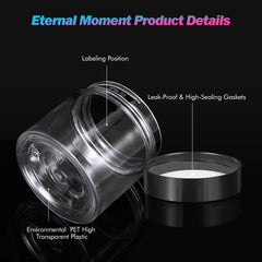 Eternal Moment air-tight foam-seal ensures secure storage of creams and oils.