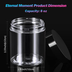 Eternal Moment airtight jar with foam liner preserves product quality during travel
