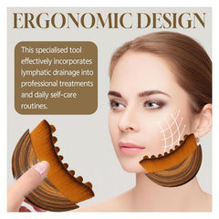 eteross LymphLift face brush contour design highlighting precise contour aid for defined look