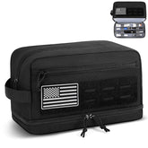 ETRONIK Tactical Toiletry Bag front view, rugged travel companion.