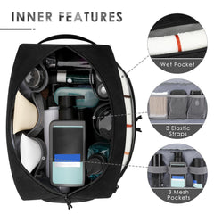 ETRONIK bag with MOLLE pouches attached for extra organization.