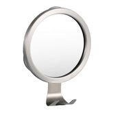 Ettori fogless shower mirror with three suction cups securely mounted
