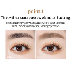 ETUDE Color My Brows: brillo saludable para cejas definidas.