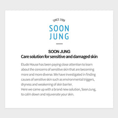 ETUDE SoonJung Crema en uso diario para piel sensible