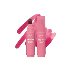 ETUDE Dear Darling Marker Tint 2 Mono Plum muestra color intenso y acabado hidratante para labios.