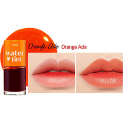ETUDE Dear Darling Water Tint application close-up shows lightweight, non-sticky texture.