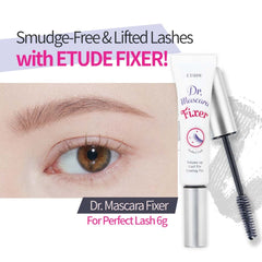 ETUDE Dr. Mascara Fixer rizo duradero se mantiene sin manchas.