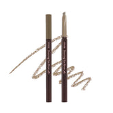 ETUDE Drawing Eyebrow Pencil application angle shows precise brow line for defined shape