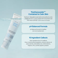 ETUDE SoonJung cream texture spread demonstrates quick absorption and non-greasy finish.